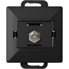 Gniazdo Lizdas Viengubas F tipo Pearl lizdas, TV/F-F1/P1, juodas