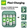 GP Battery GP Baterija GP - ReCyko akumuliatorių įkroviklis, B423 (USB-C), su 4 x AA 2100 mAh baterijomis