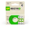 GP Battery GP - ReCyko įkraunamos baterijos, AAA dydžio, 950 mAh, 1,2 V (4 vnt. pakuotė)