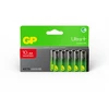 GP Battery GP - „Ultra Plus“ šarminės baterijos, AA dydžio, 15AU/LR6, 1,5 V (10 vnt. pakuotė)