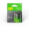 GP Battery GP - Ultra Plus šarminės D formos baterijos, 13A/LR20, 2 vnt. pakuotėje