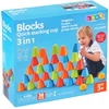 Lean Toys Švietimo įgūdžių žaidimas su spalvotomis taurėmis 38 vnt.
