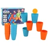 Jutiminis žaidimas dėlionė puodeliai 3in1 Lean toys, 16 d.