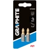 Graphite Atsuktuvo antgaliai PZ1 x 25 mm, 2 vnt.