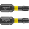 Smūginiai antgaliai GRAPHITE TX25 25 mm (2 vnt.)