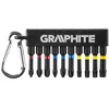 Smūginiai antgaliai GRAPHITE 10 vnt. (PH1/2/3, PZ1/2/3, TX25/27/30/40), 50 mm