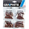 Šlifavimo juostų rinkinys GRAPHITE 6,3 mm (K60, K80, K120, K240) - 100 vnt. + 2 kotai 3,2 mm