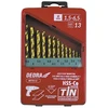 Grąžtas Dedra Rinkinys metalui HSSkobaltasTiN 13 vnt 135