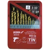 Grąžtas Dedra Rinkinys metalui HSSkobaltasTiN 19 vnt 135