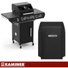 Gas grill 2+1 10kW Varen Juodas 3.0 Kaminer
