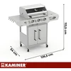 Gas grill 3+1 13.5kW Varen 4.0 Kaminer