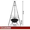 Tripod garden grill 167x58cm Kaminer