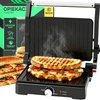 Sumuštinių keptuvas Grill Grilis Panini sumuštinių kepsninė, skrudintuvas, didelė elektrinė ištraukiama 1500 W - or1332