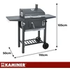 Grill Kaminer Sodo kepsninė su dangčiu 105x110x50cm Krosnelės