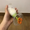 „Haakaa“ – 2 kartos silikoninis krūties pompos ir žiedo kamštelio rinkinys – 100 ml