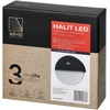 Sieninis šviestuvas Orno HALIT LED 10W, sodo šviestuvas su judesio jutikliu 140°, 600lm, IP65, 4000K, IK10, juodas