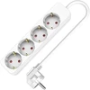 Hand Home Ilginamasis laidas su keturgubu lizdu 4x2p+su, schuko, 3×1,5; 16a; 3m; balta