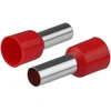 HAND Įvorinė izoliuota antgalė laidams 1x10mm2; įvorės ilgis 21,5 mm raudona 50 vnt.