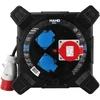 „Hand Power Būgninis prailgintuvas, kvadratinis, linija hand pwr; 4p+su; 2x2p+su; ip44; 16a;400v; h07rn-f; 5×2,5; 20m; juoda“