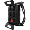 Plastrol Statybinis skirstomasis įrenginys nešiojamas su avariniu išjungikliu su apsauga; H07RN-F; 3×2,5; 230V, 4x2P+uz; 1xUSB; kabelio ilgis 2 m