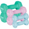 Hantelki HEX ketaus neopreno hantelių rinkinys 12 kg (2x1kg+2x2kg+2x3kg), REBEL ACTIVE