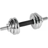 REBEL ACTIVE chromuoti reguliuojamo svorio hanteliai dėkle, 15 kg, su štanga