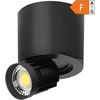 HEMERA LED įleidžiamas šviestuvas 2in1, 7W, 650lm, 3000/4000/6500K, juodas