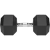 Gumuotas ketaus hantelis HEX 25 kg REBEL ACTIVE