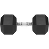 Gumuotas ketaus hantelis HEX 27.5kg REBEL ACTIVE