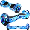 Hoverboard 8 colių elektrinė riedlentė su LED plokšte ir garsiakalbių apsaugomis ER033
