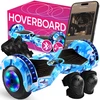 Hoverboard 8 colių elektrinė riedlentė su LED plokšte ir garsiakalbių apsaugomis ER033