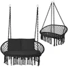 Huśtawka Gardlov double juodas crow's nest swing