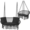 Huśtawka Gardlov double juodas crow's nest swing