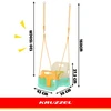 Kruzzel 3-in-1 Kreminis and Turquoise Children's Swing
