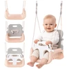 Kruzzel 3-in-1 pilka-beige children's swing
