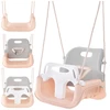 Kruzzel 3-in-1 pilka-beige children's swing