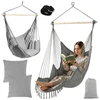 Swing - hanging chair 210cm pilka Gardlov