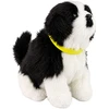 Interaktywny Interaktyvus žaislinis šuo Border Collie, juodai baltas, su garso ir judesio funkcijomis
