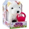 Lean Toys Interaktyvus pliušinis šuo su pavadėliu, baltas