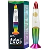 iTotal - spalvą keičianti LED lavos lempa - vaivorykštės pagrindo ir balto vaško (XL2683)