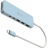 „J5create“ – ekologiškas USB-C kelių prievadų šakotuvas su maitinimo šaltiniu – žydras