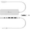 „J5create“ – ekologiškas USB-C kelių prievadų šakotuvas su maitinimo šaltiniu – baltas