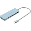 „J5create“ – ekologiškas USB-C kelių prievadų šakotuvas su maitinimo šaltiniu – žydras