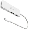 „J5create“ – ekologiškas USB-C kelių prievadų šakotuvas su maitinimo šaltiniu – baltas