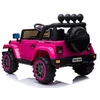 Jeep BRD-7588 Baterijomis maitinami automobilio LED žibintai su MP3 nuotolinio valdymo pultu, rožinės spalvos, 4x4