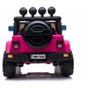 Jeep BRD-7588 Baterijomis maitinami automobilio LED žibintai su MP3 nuotolinio valdymo pultu, rožinės spalvos, 4x4