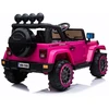 Jeep BRD-7588 Baterijomis maitinami automobilio LED žibintai su MP3 nuotolinio valdymo pultu, rožinės spalvos, 4x4