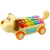 Lean Toys Žaislinis šuniukas su lėkštelėmis ir judančiomis dalimis