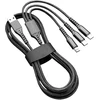 Kabel Trijų jungčių įkrovimo ir duomenų sinchronizavimo laidas, 1,2 m