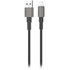 Kabelis USB-A - „Lightning“ Miccell VQ-D34 laidas, 2.4A, 1.2m, juodas